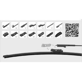 Resim Silecek Süpürgesi Çok Aparatlı 380mm A, B, C, D Ve U Tip Kollara Uygun 1 Ad 