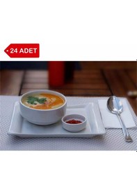 Resim 24 Adet - 12cm Melamin Çorba Kasesi, Cacık, Meze, Komposta 