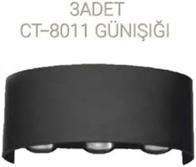 Resim Cata 10W Haiti Ledli Armatür (Günışığı) 3 Adet 