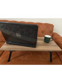 Resim Dzc Kuzenler Avm Mdf Suya Dayanıklı 68X35 Kahvaltı Yatak Laptop Masası Der Çalışma Sehpa Ayakları Katlanır 