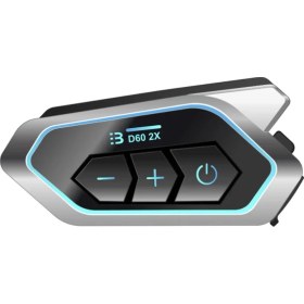 Resim Vothoon D60 2x Motosiklet Kask Kulaklığı Bluetooth Intercom Rgb Işıklı 2 Intercom Bağlantılı 