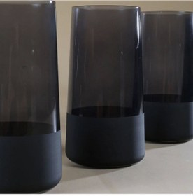 Resim Raklee Matte 4'lü Meşrubat Bardağı Seti - Siyah - 520 Ml Renkli 