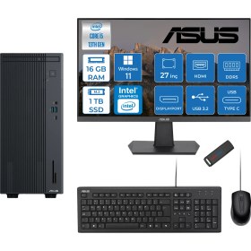 Resim Asus Expertcenter P500MV Intel Core I5-13420H 16GB Ddr5 1tb SSD WIN11HOME 100Hz 27" IPS Mon. Minitower Masaüstü Bilgisayar WC5136216512B0DH03+Zettausbbellek 
