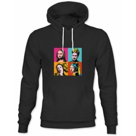 Resim Kanvastik Popart Girls Night Hoodie 