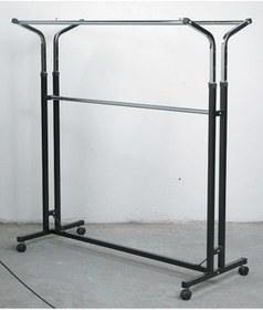 Resim Vitrinraf Tekerlekli Çift Taraflı Stand Askılık (Esek) Stant 