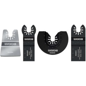 Resim WORX WA5092 4 Parça Universal Metal, Ahşap Kesme ve Raspalama Aksesuar Seti 