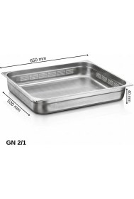 Resim Üret Çelik Üret Delikli gastronom Küvet Gn 2/1 40 mm 10 lt 