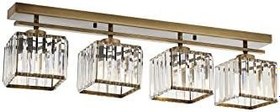 Resim Avonni AV-60230-4EY Eskitme Kaplama Modern Avize E27 Metal Kristal 80x15cm 