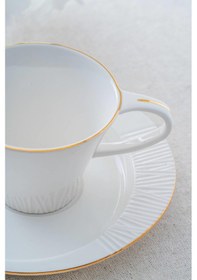 Resim Acar Montreal 6 Kişilik Kahve Fincanı Takımı Beyaz 