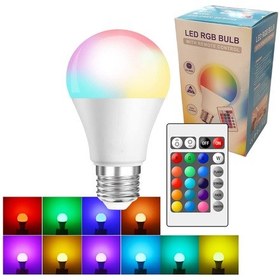 Resim Powerlux 7W Rgbw LED Ampul Ir Kumandalı 