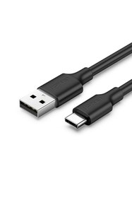 Resim UGREEN USB-C - USB-A 3A QC Hızlı Şarj Kablosu, 1 m, Siyah, 60116 