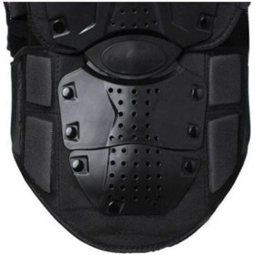 Resim Motoanl Siyah Body Armor Fileli Yazlık Full Koruma Omuz Sırt Dirsek Göğüs Karın Koruma Cross Motorcu Montu 