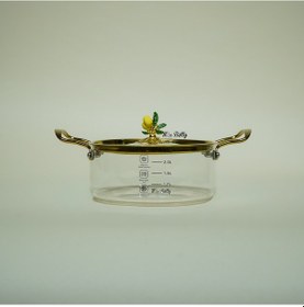 Resim Linda Cam Tencere 2,5 Lt Şeffaf 