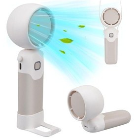 Resim Mini Taşınabilir El Tipi Vantilatör, Turbo Vantilatör, Ofis İçin Vantilatör Beyaz, 