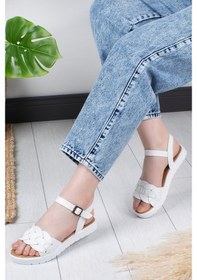 Resim Khayt Flower Anatomik Ortopedik Günlük Kadın Sandalet 