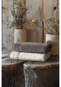 Resim Helena Yüz Havlusu Set 50x90 Cm Gri-ekru Çok Renkli 