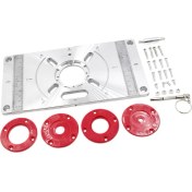 Resim Router Masa Takın Plaka Alüminyum Alaşım Modelleri Giyotin Dıy Ağaç Işleme Kırmızı Için 