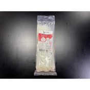 Resim SERN 25cm Beyaz Kablo Bağı 3,6mm Plastik Kelepçe - 100 Adet - Nylon Kablo Düzenleyici 