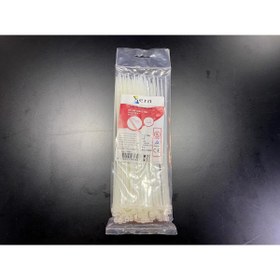 Resim SERN 25cm Beyaz Kablo Bağı 3,6mm Plastik Kelepçe - 100 Adet - Nylon Kablo Düzenleyici 