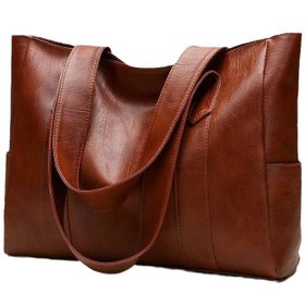 Resim Kadınlar için büyük çanta, yeni Kore tarzı geniş kapasiteli her tarza uygun tote çanta 