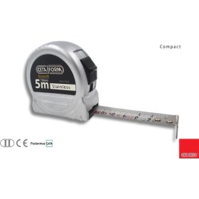 Resim Işlevsel 5 Metre Paslanmaz Çelik Şerit Metre, Hassas Ölçüm Aracı 