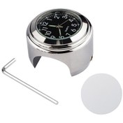 Resim Gümüş Siyah Kadran 22 - 25 Mm Araç Saati, Dahili Düğme Pil 