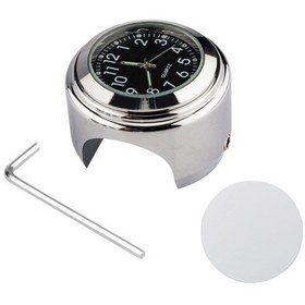 Resim Gümüş Siyah Kadran 22 - 25 Mm Araç Saati, Dahili Düğme Pil 