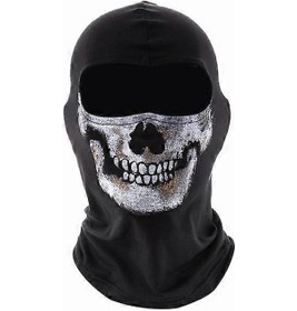 Resim Cod:mw2 Hayalet Kafatası Balaklava Hayalet Simon Riley Yüz Savaş Oyunu Cosplay Maskesi Koruma Kafatası Desenli Balaklava Maskesi Diğer 