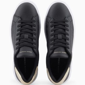 Resim Armani Exchange Kadın Kabartma Monogram Desenli Sneaker - Siyah 