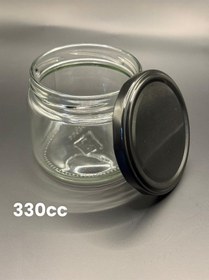 Resim Cam Kavanoz 330 Cc Siyah Kapaklı Magnolia Bal Reçel Tatlı Kavanozu Diğer 