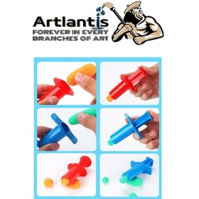 Resim Oyun Hamuru Enjektör Kalıbı 4 Lü 1 Paket 4 Çeşit Enjektör Oyun Hamuru Kalıbı Okul Kreş Okul Öncesi Etkinlik 