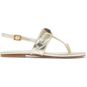 Resim Kurt Geiger Kızlar Için Kensington T-bar Sandalet Altın 