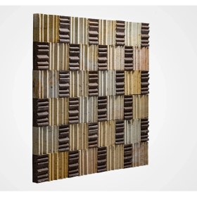 Resim Kaptaş Kapadokya Doğal Taş Fileli Mozaik Ek09 Mix Taraklı Profil 