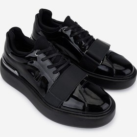 Resim Valmenti Erkek Hakiki Deri Siyah Rugan Sneakers & Spor Ayakkabı 352 23106 Erk Ayk Sk25-26 Sıyah Rgn Siyah 