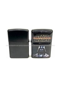 Resim Star Wars Mat Siyah Kapaklı Benzinli Çakmak 