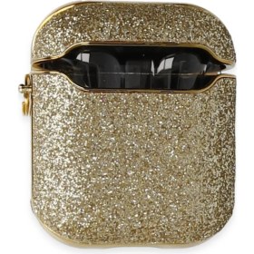 Resim Tuba Toptaş Newface Airpods 2 (2.nesil) Spell Simli Kılıf - Gold 