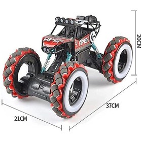 Resim Uzaktan Kumandalı Firewheels Drift Climbing Arazi Aracı Dev Boy Kırmızı 