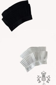 Resim Pileli Manşet Kolluk - S Beden - Beyaz 