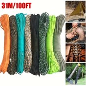 Resim 7 Telli Çekirdek Kordon Halat, Kordon Halat Kamp Hayatta Kalma Ekipmanları DIY Takı Yapımı 15.24 / 30.48 metre 