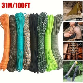 Resim 7 Telli Çekirdek Kordon Halat, Kordon Halat Kamp Hayatta Kalma Ekipmanları DIY Takı Yapımı 15.24 / 30.48 metre 