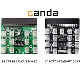 Resim Atx 6 Pın Breakout Board Adaptörü Güç Kaynağı Led Kesme Panosu 12 Port 