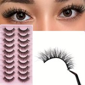 Resim Doğal Görünüm Sahte Kirpikler Fluffy Kirpikler Manga Anime Kirpikler Doğal Görünüm Elegant Fluffy 3D Hacim Kirpikler Koreli Japon Asya Kostüm Kirpikler Günlük Randevu, Dışarı Çıkma, Dans, Parti, Seyahat, Yeniden Kullanılabilir, Başlangıç İçin Uygun 