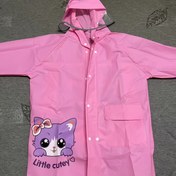 Resim Kızlar / erkekler Kalın Su Geçirmez Kapüşonlu EVA Yağmurluk Pano ile Sırt Çantası Alanı Açık Hava Okulu için 