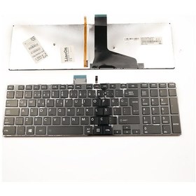 Resim Toshiba Uyumlu Nsk-Tvpsu 0T Notebook Klavye Tuş Takımıışıklı Çerçeveli 