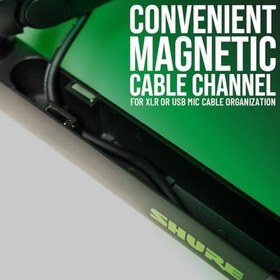 Resim Shure by Gator Premium Düşük Profilli Masaüstü Mikrofon Bom Standı; Podcast, Akış ve Ev Ofis Kurulumları için Tamamen Ayarlanabilir (SH-BROADCAST2) 