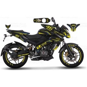 Resim Bajaj Pulsar 200 Ns 46 Project Carbon Desing Sticker Set 