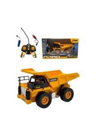 Resim Scowetto Uzaktan Kumandalı 1:24 Ölçek Kamyon Damperli Full Fonksiyon Kamyon İş Makinası sarı 
