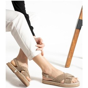 Resim Glenz Kadın Kadife Bilekten Tokalı Sandalet Ts1172 001 