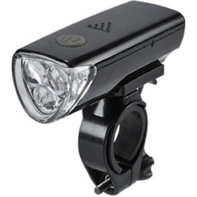 Resim Fonte 369C Bisiklet Ön Far 3 Ledli Pilli Siyah 