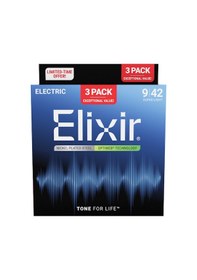 Resim Elixir 009-042 Optiweb Elektro Gitar Teli Ekonomik 3'lü Set 16571 